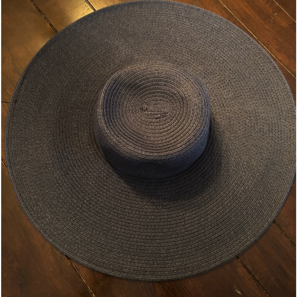 Blue Oversized Sun Hat